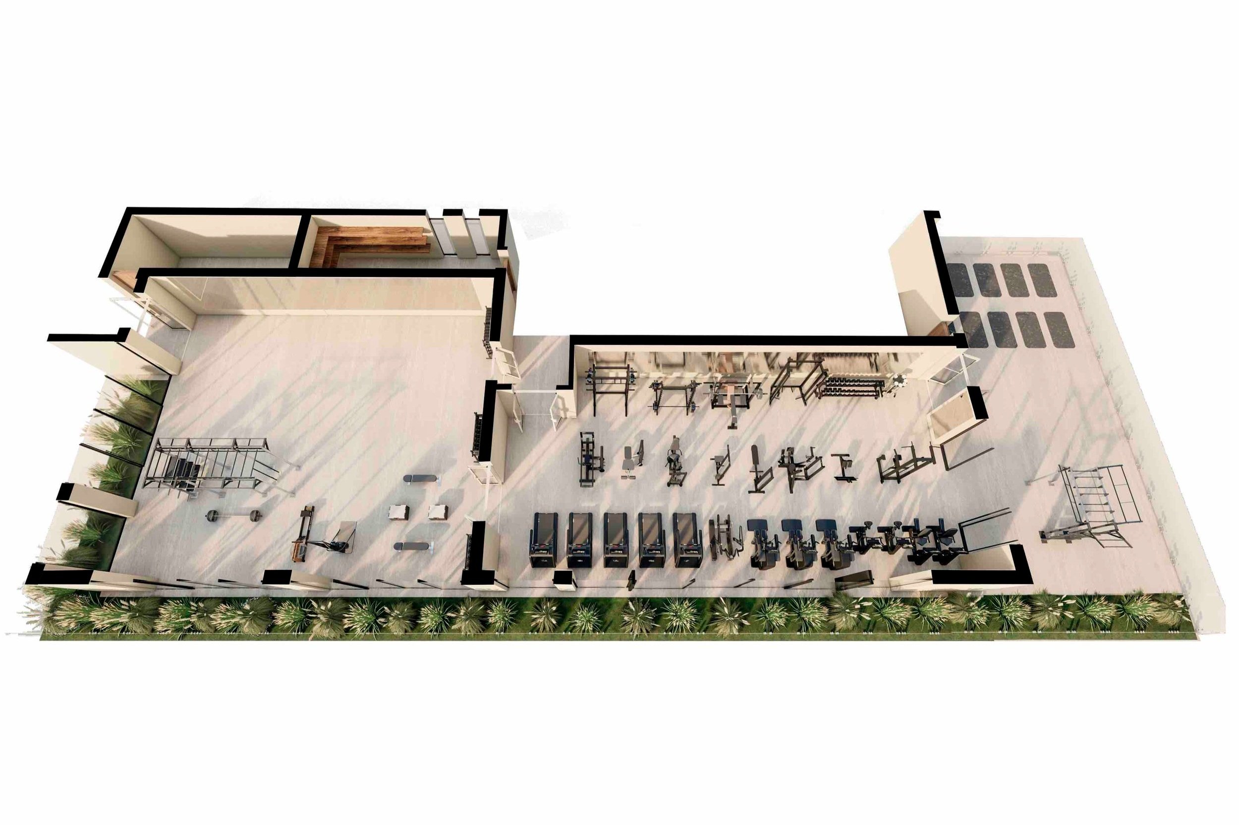 Coast Premium Ltd gym equipment fitness consultant 3D plan